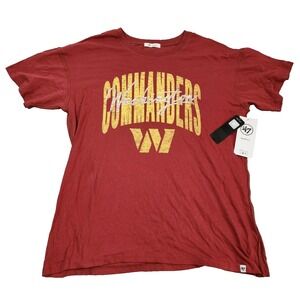 '47® (Women's LARGE) Washington Commanders™ Franklin T-Shirt in Mission Red